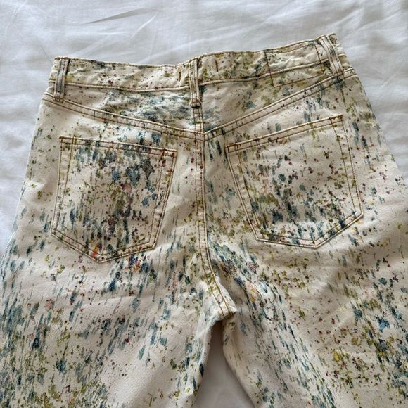 Free people universal boyfriend tie dye jeans size W 28 - Picture 7 of 9